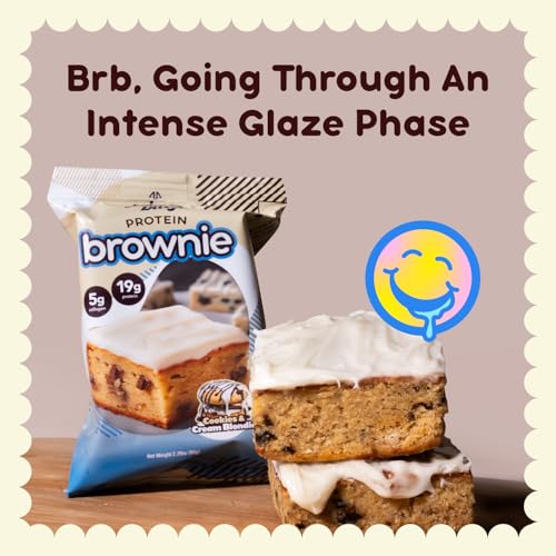 Prime Bites Protein Brownie from Alpha Prime Supplements | High Protein, Collagen Fortified Low Sugar Treat | Delicious Snack | 12 Bars per Box