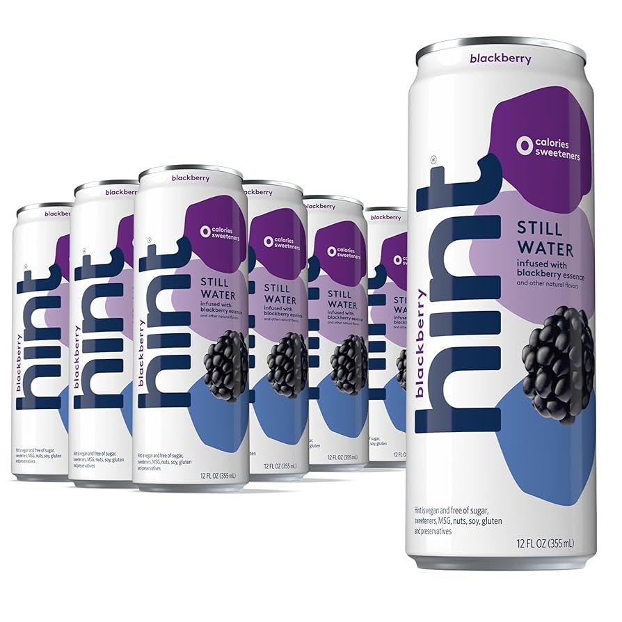 HINT- black cherry flavored water 0 calories 12fls (pack of 24)