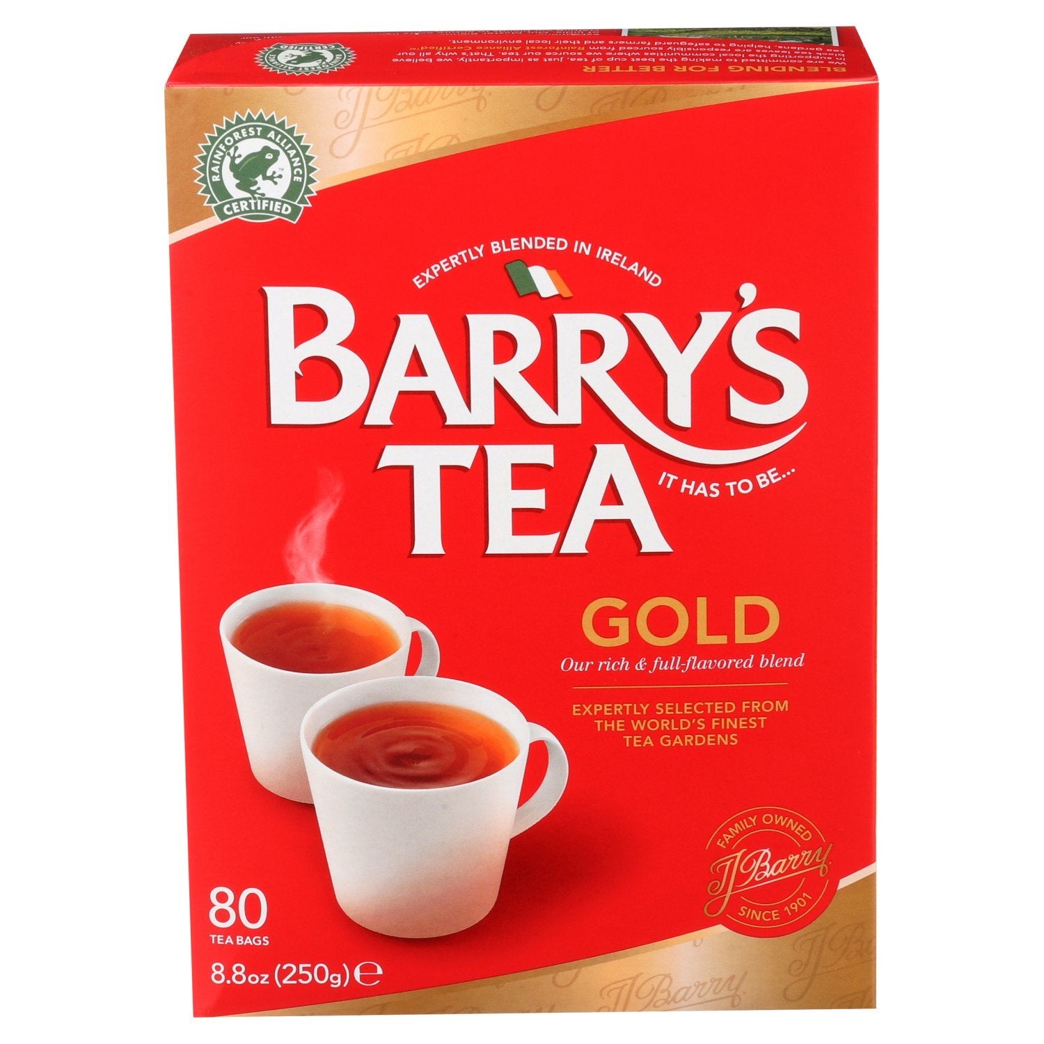 Barry's Tea Gold Blend Tea 80 bag, 8.8 oz