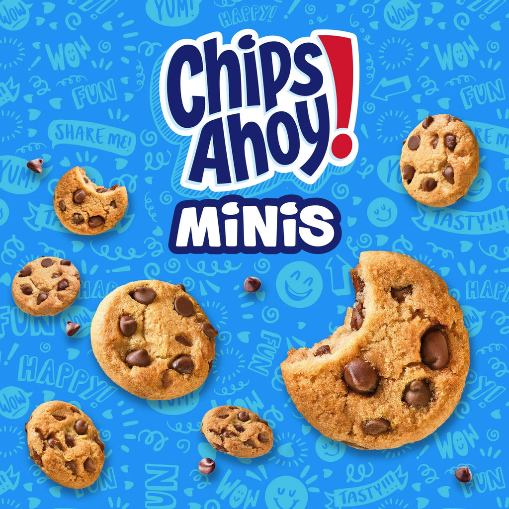 CHIPS AHOY! Mini Original Chocolate Chip Cookies, 10 Snack Packs