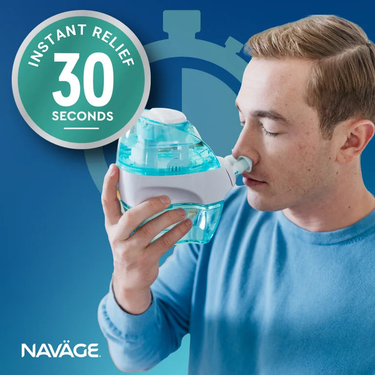 Navage nasal care for congestion relief- (salt-pods not included)