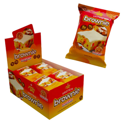 Prime Bites Protein Brownie from Alpha Prime Supplements | High Protein, Collagen Fortified Low Sugar Treat | Delicious Snack | 12 Bars per Box