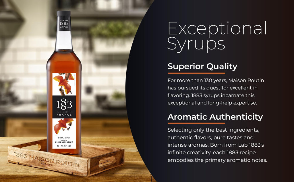 Coffee Syrup, Syrup for Drinks, 1 Liter Bottle