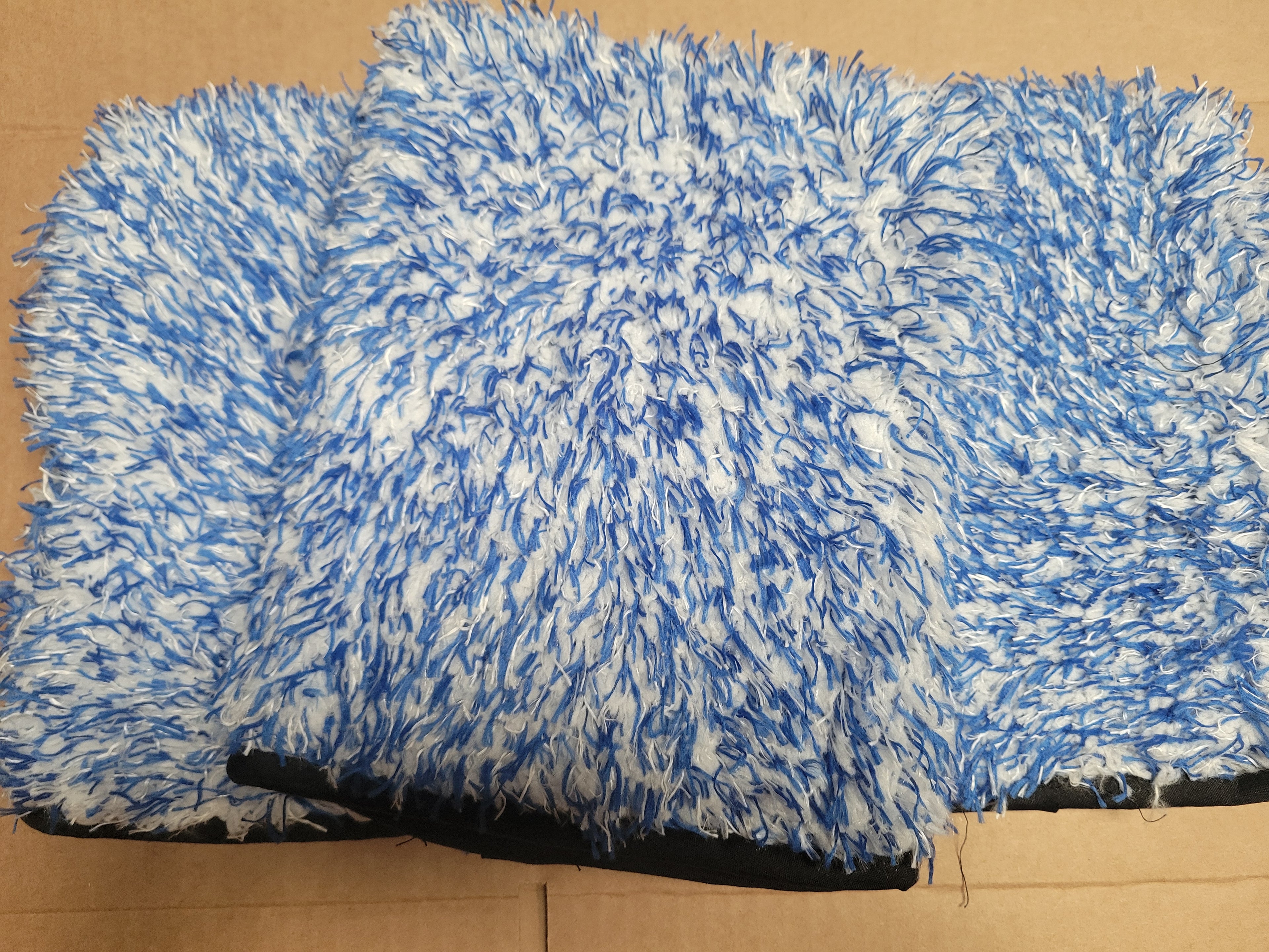 Blue Wash Mitt - Cuffless pack of 2