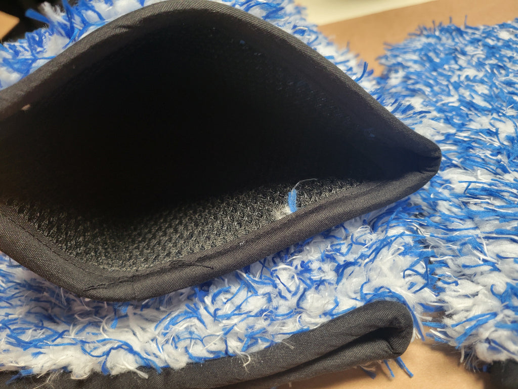 Blue Wash Mitt - Cuffless pack of 2
