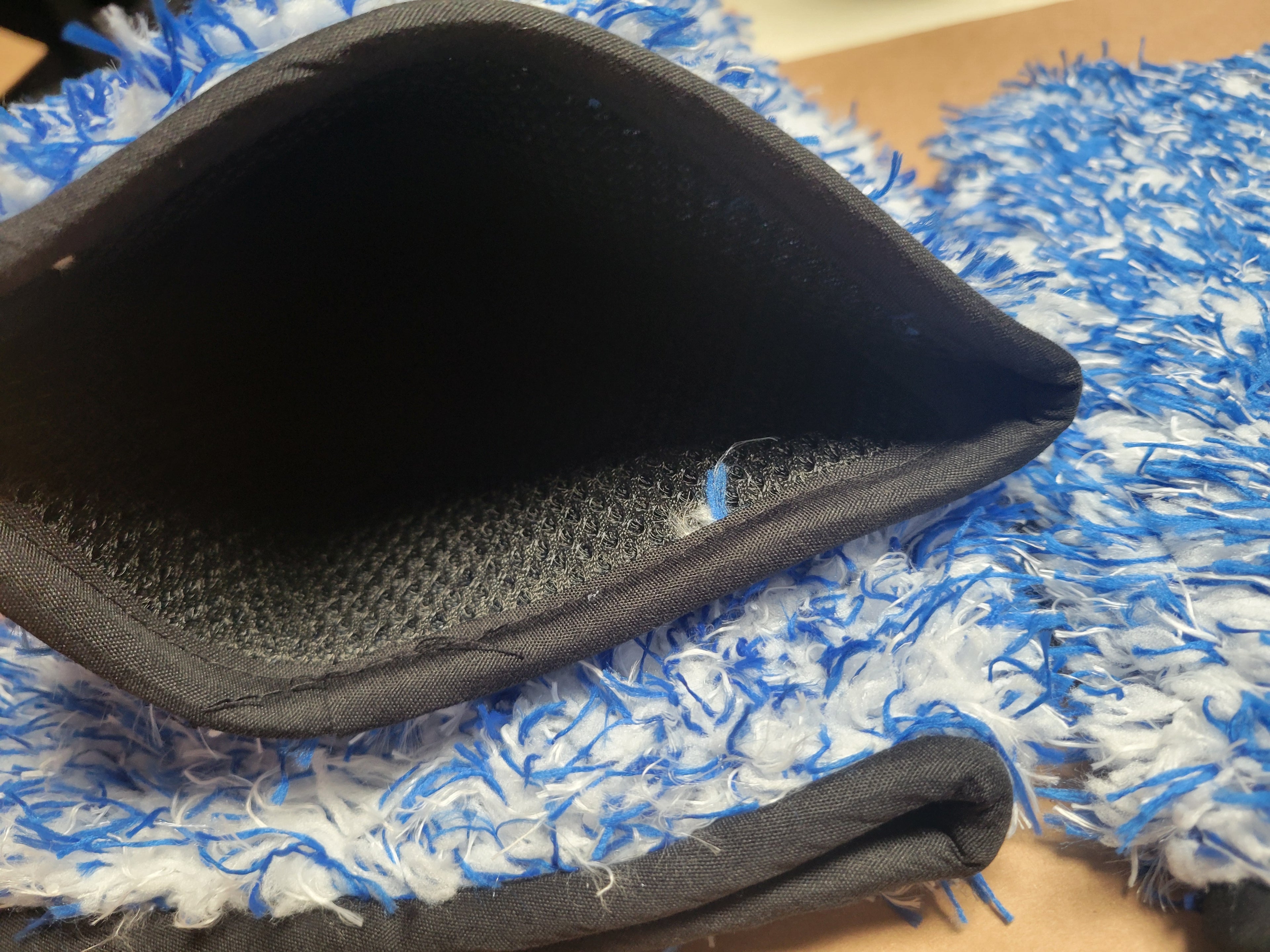 Blue Wash Mitt - Cuffless pack of 2