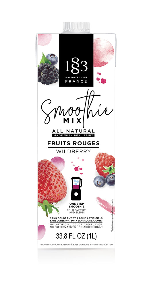 1883 Wildberry Smoothie 1L Carton, All Natural, Made with Real Fruit, One Step Smoothie