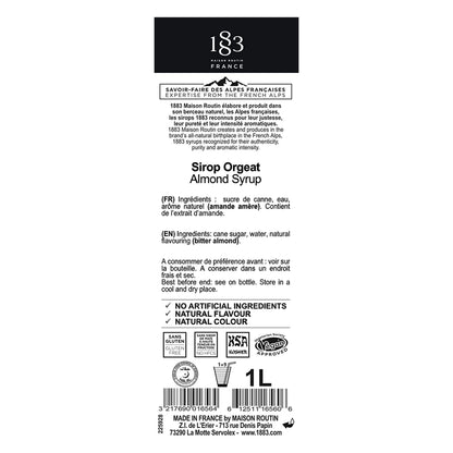 Coffee Syrup, Syrup for Drinks, 1 Liter Bottle