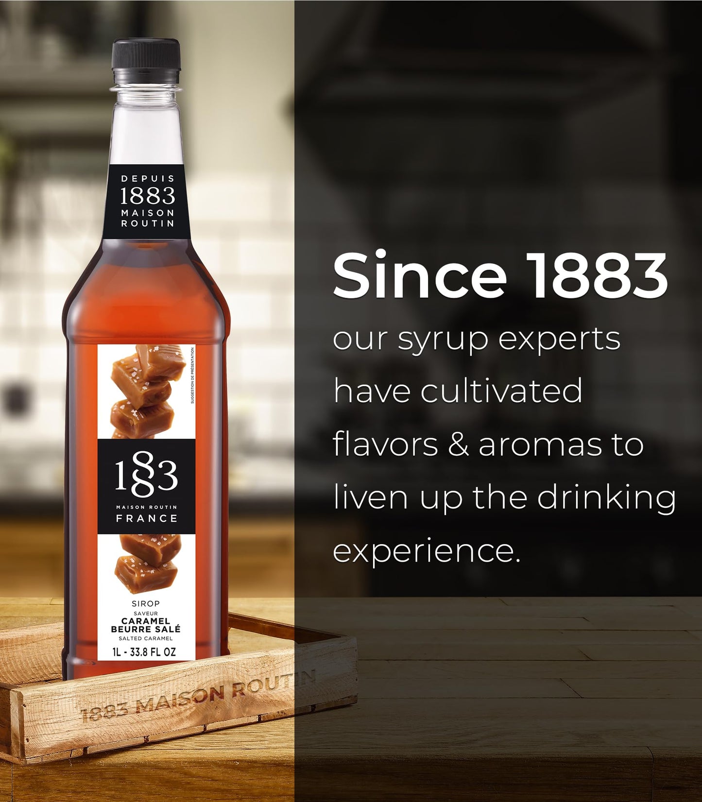 Coffee Syrup, Syrup for Drinks, 1 Liter Bottle