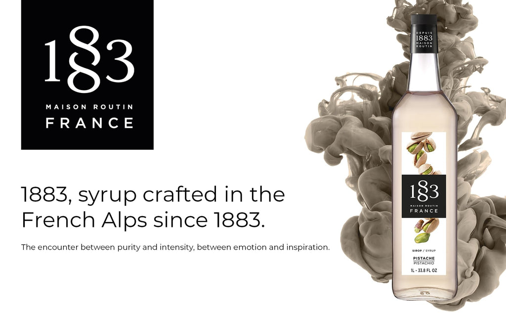 1883 Syrup for Drinks, Made in France, 1 Liter Glass Bottle