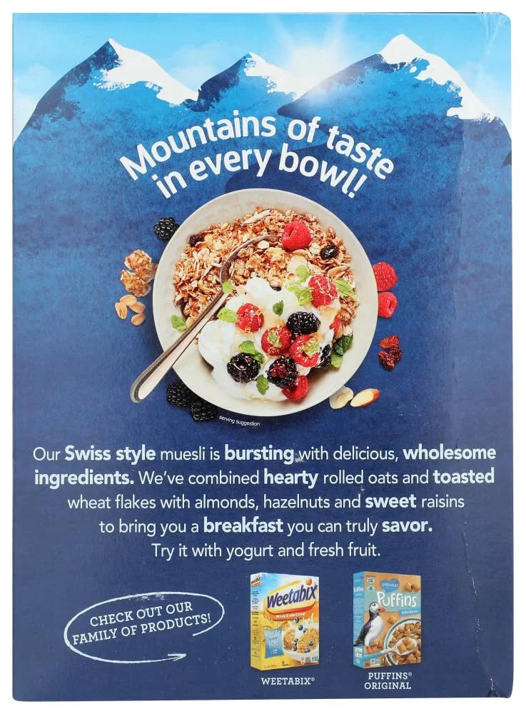 Alpen Swiss Style Muesli Cereal No Sugar Added 14 oz