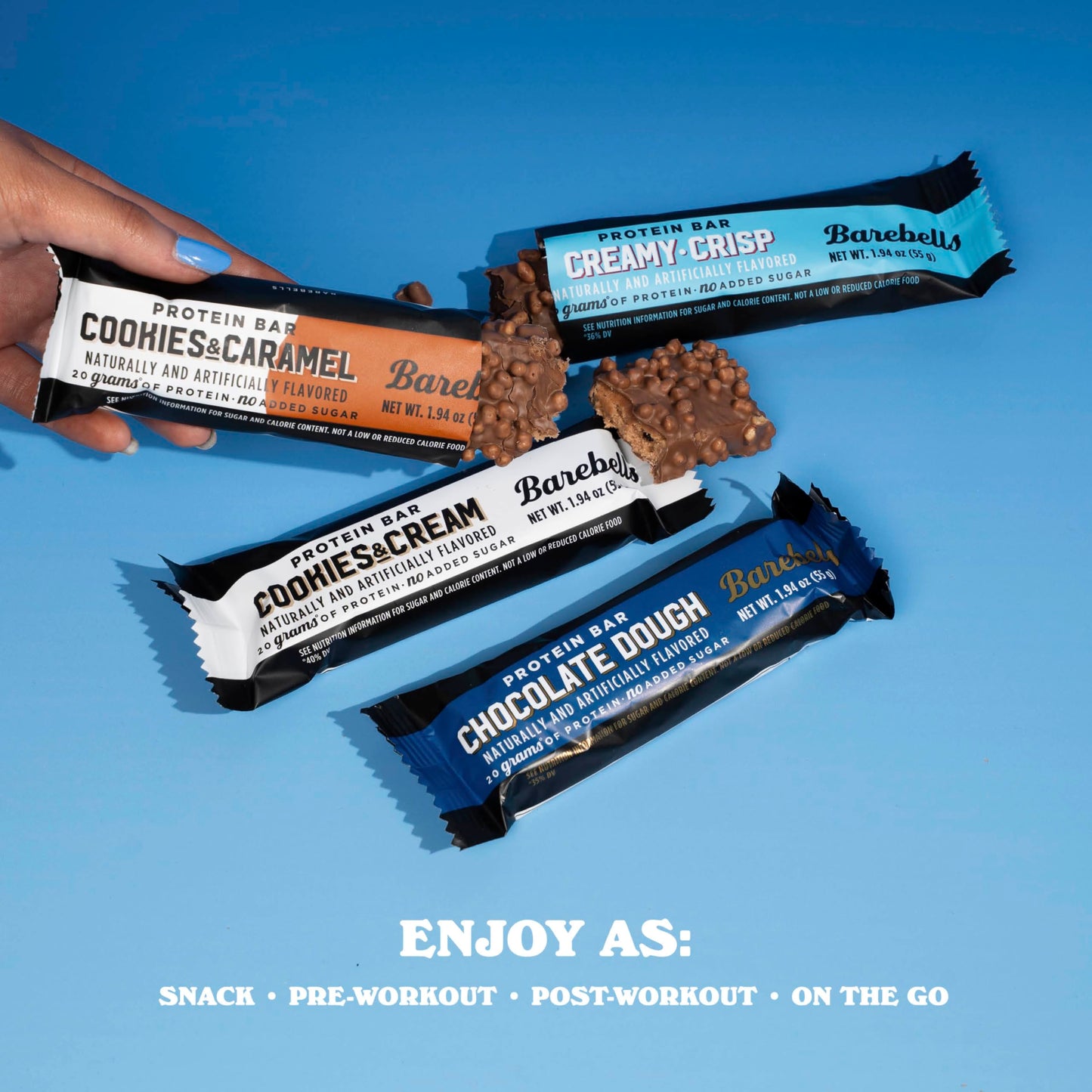 Barebells Protein Bars - Protein Snacks with High Protein - Chocolate Protein Bars - Perfect on The Go Protein Snack & Breakfast Bars