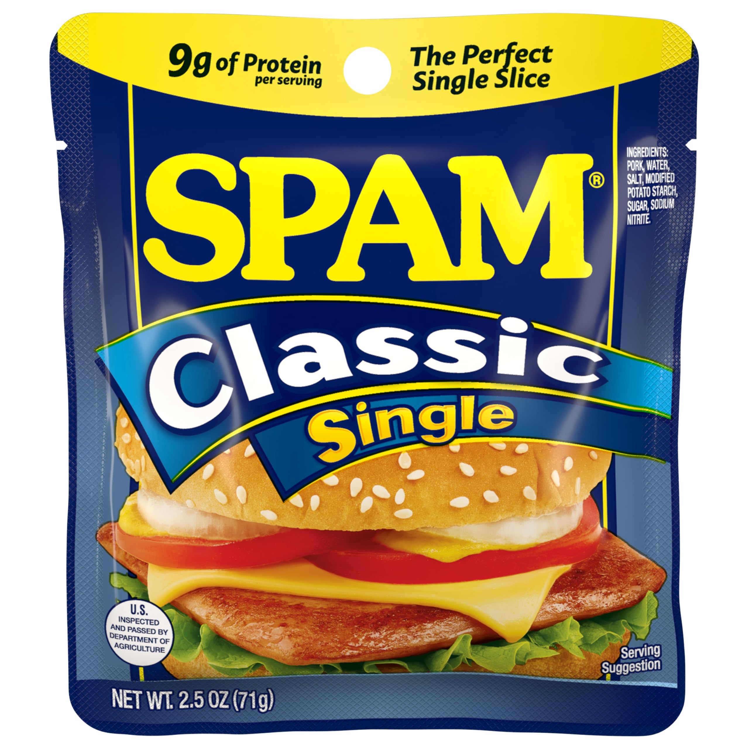 SPAM Single Pouch, 2.5 Ounce (12 Pack)