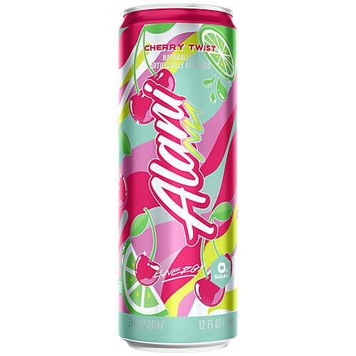 Alani Nu Energy Drink - Cherry Twist Limited Edition (12 Drinks, 12 Fl Oz. Each)