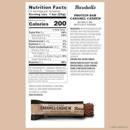 Barebells Protein Bars - Protein Snacks with High Protein - Chocolate Protein Bars - Perfect on The Go Protein Snack & Breakfast Bars