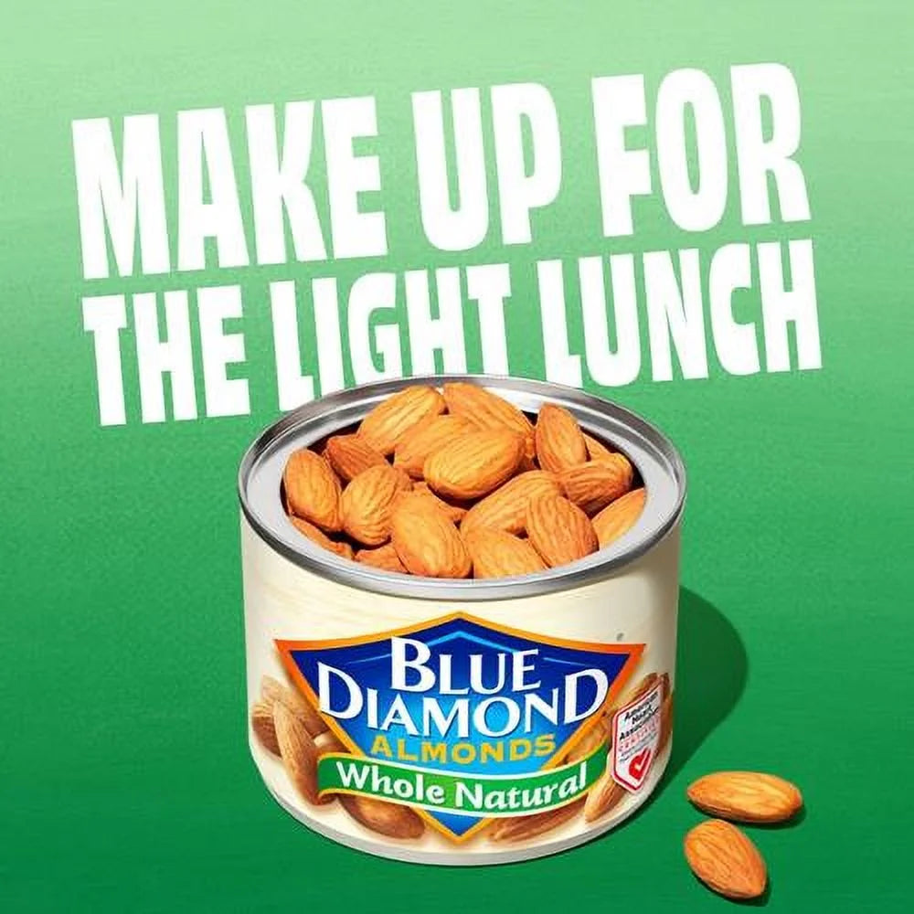 Blue Diamond Almonds, Raw Whole Natural, 6 Ounce ( Pack of 2 )