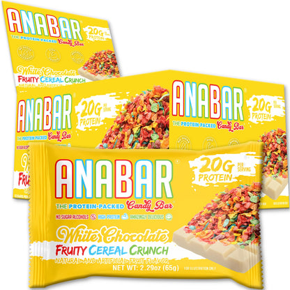 Anabar Protein Bar, The Protein-Packed Candy Bar, Amazing Tasting Protein Bar, No Sugar Alcohols, High Protein, Amazingly Delicious, 20 Grams of Protein