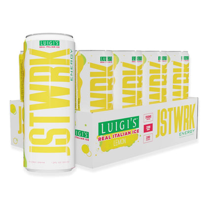 JST WRK Energy Drink - 12-Pack, Sugar-Free, Zero Calories, No Sugar Alcohols, 12 Fl Oz., 200 milligrams Caffeine