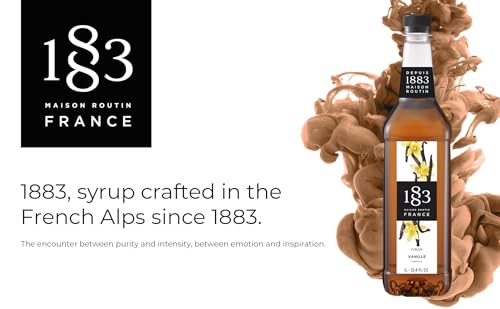 1883 Syrup for Drinks, Made in France, 1 Liter Glass Bottle