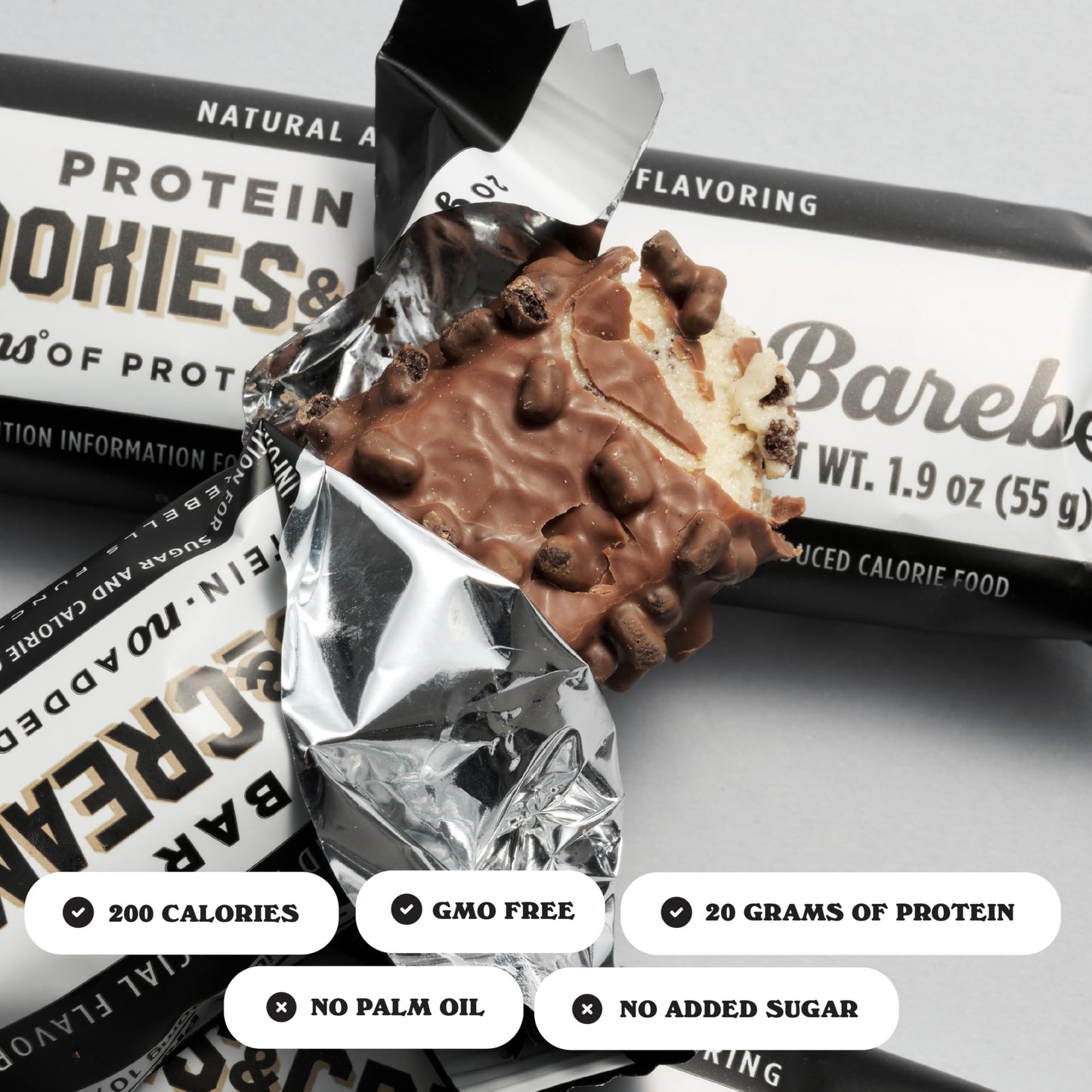 Barebells Protein Bars - Protein Snacks with High Protein - Chocolate Protein Bars - Perfect on The Go Protein Snack & Breakfast Bars