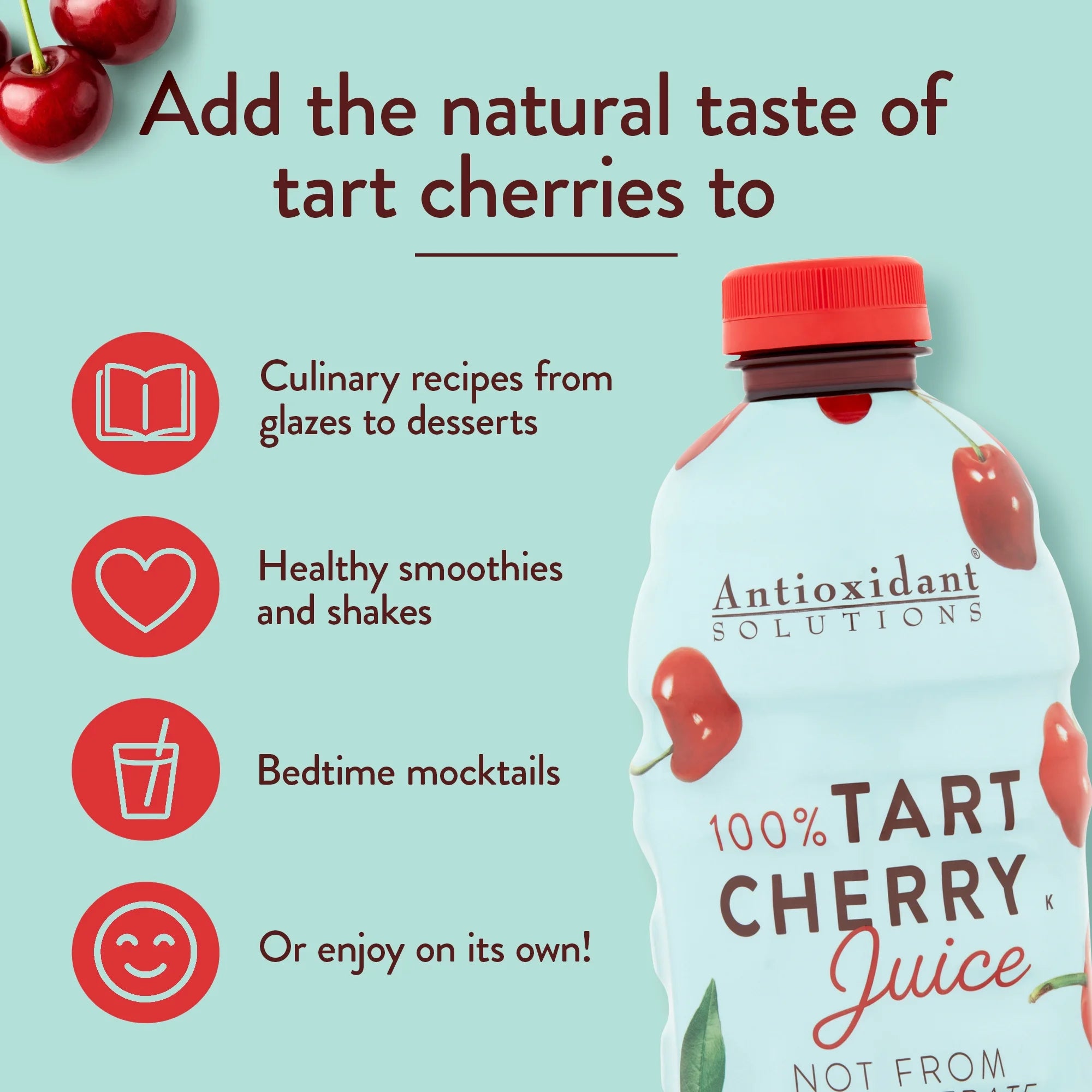 Antioxidant Solutions, Triple Cherry Juice, 32 Fl Oz