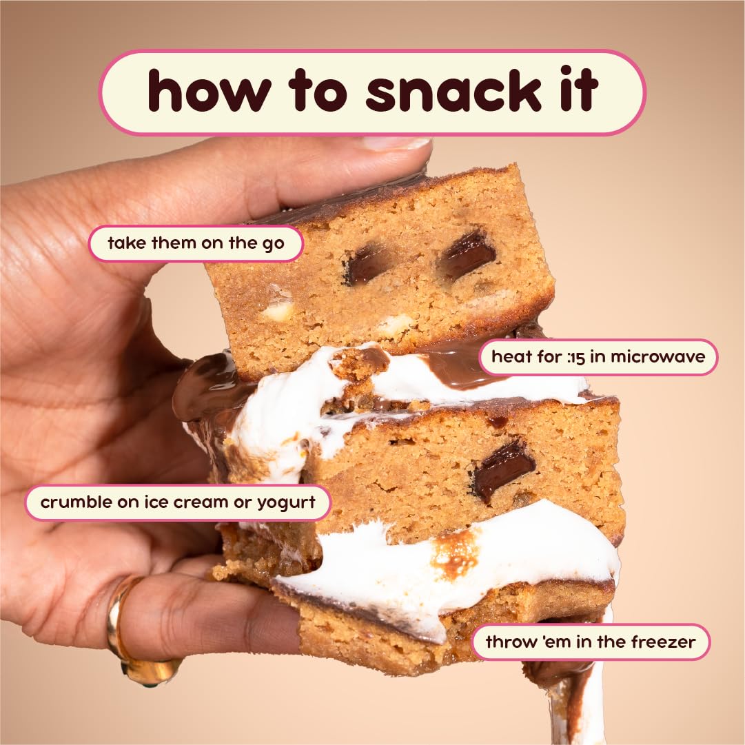 Prime Bites Protein Brownie from Alpha Prime Supplements | High Protein, Collagen Fortified Low Sugar Treat | Delicious Snack | 12 Bars per Box