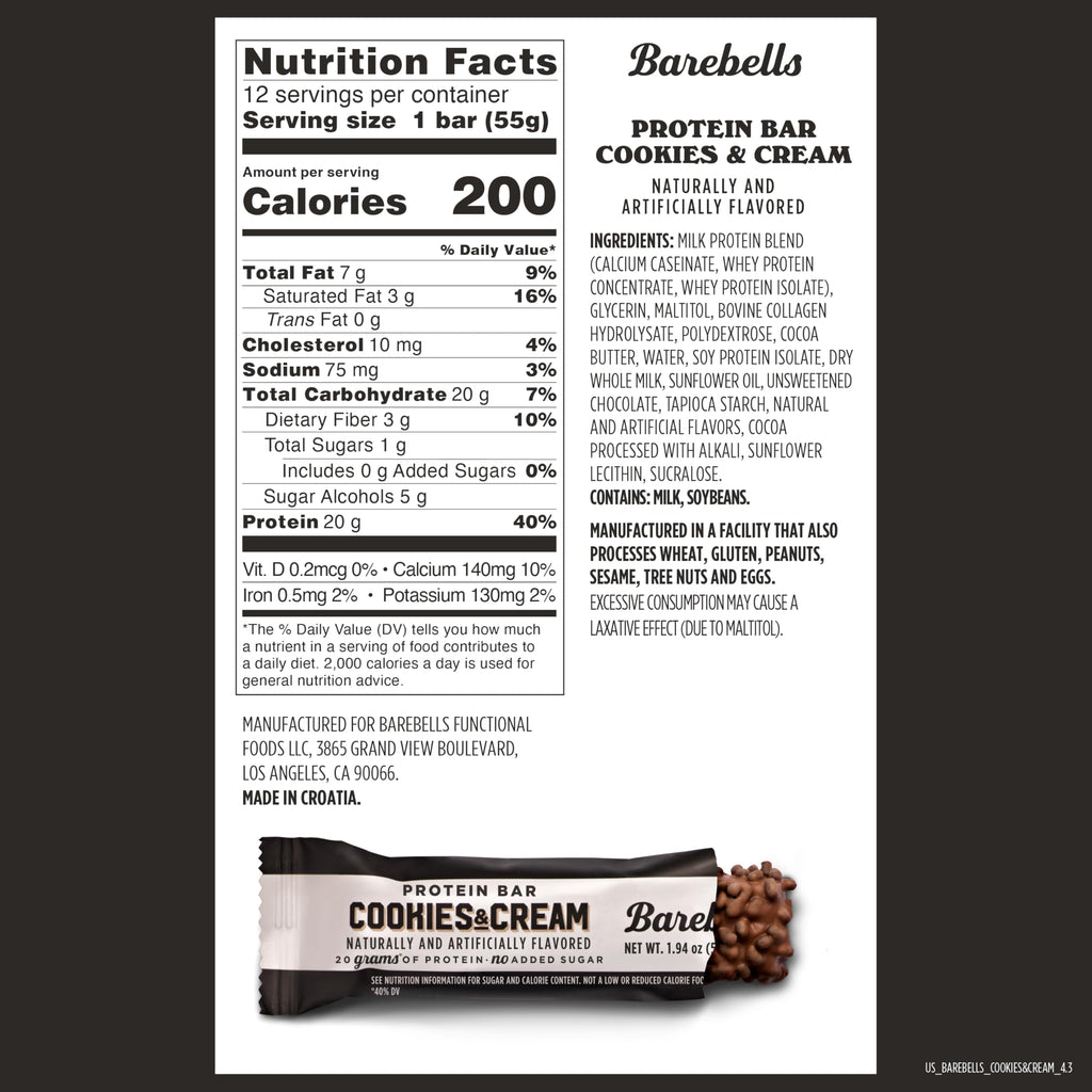 Barebells Protein Bars - Protein Snacks with High Protein