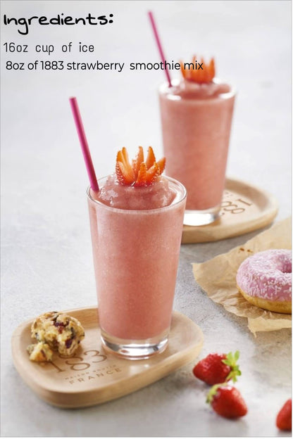 1883 Strawberry Smoothie 1L Carton, Made with real fruit, no preservatives, vegan Approved, GMO Free