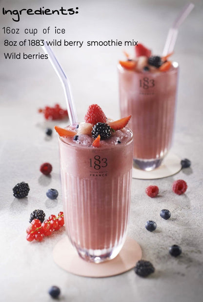 1883 Wildberry Smoothie 1L Carton, All Natural, Made with Real Fruit, One Step Smoothie
