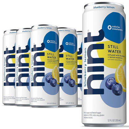 HINT water- Blueberry lemon Flavor water 0 calories 12fl (pack of 24)