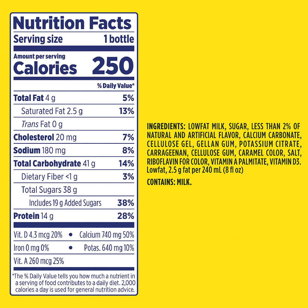 Nesquick Flavored Lowfat Milk 14 Ounce Bottles 12 Pack (Vanilla)