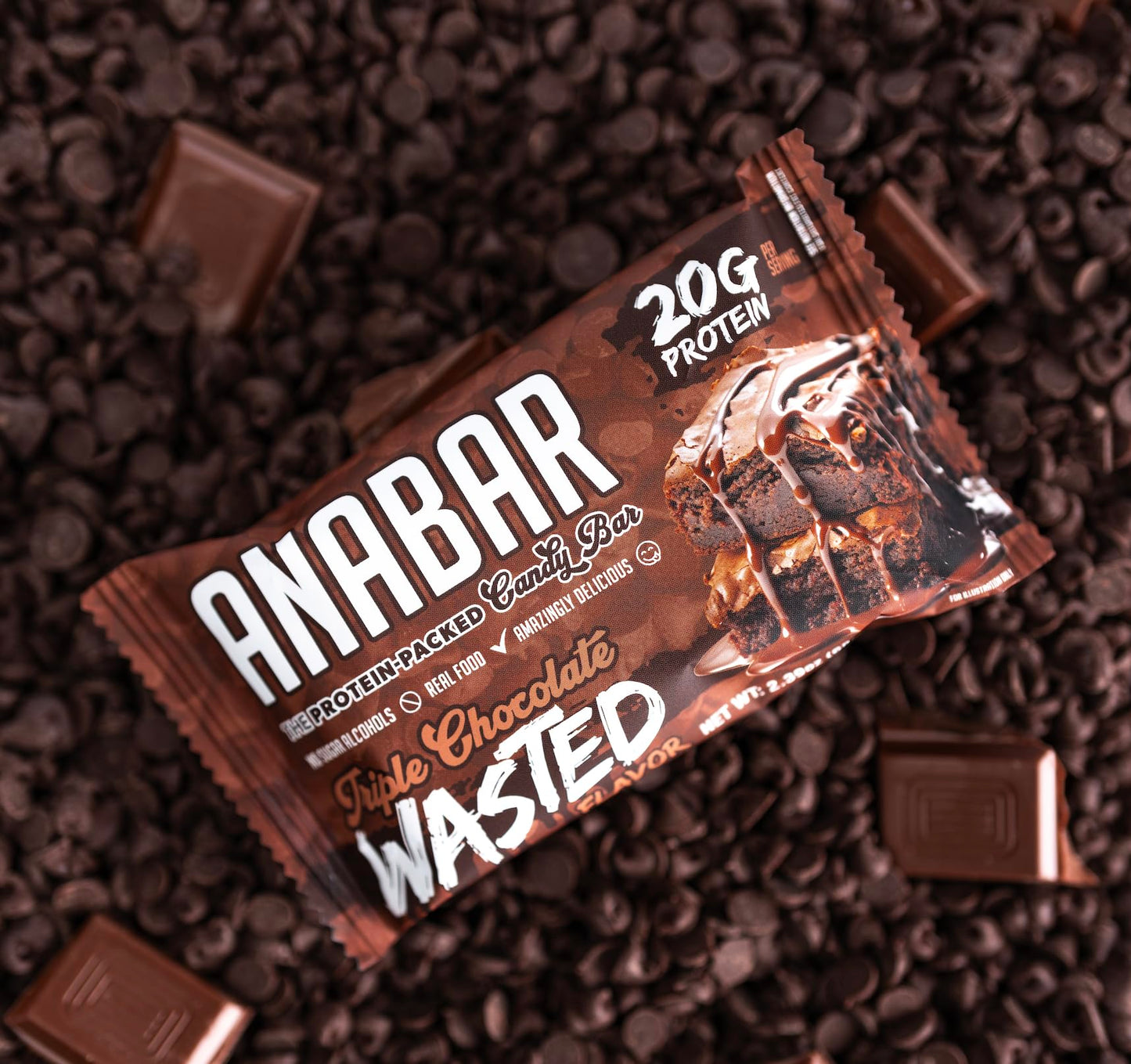 Anabar Protein Bar, The Protein-Packed Candy Bar, Amazing Tasting Protein Bar, No Sugar Alcohols, High Protein, Amazingly Delicious, 20 Grams of Protein