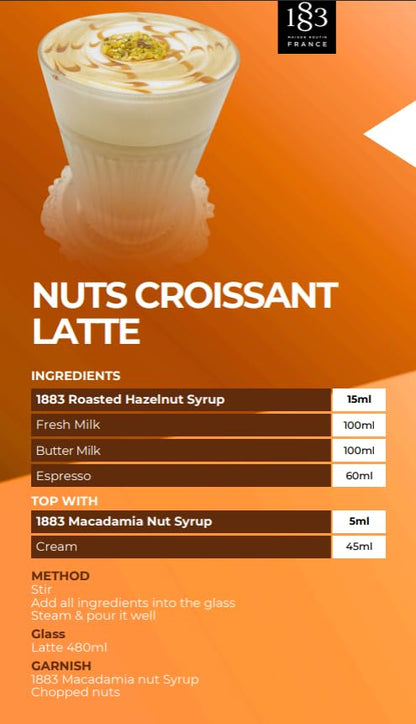 Coffee Syrup, Syrup for Drinks, 1 Liter Bottle