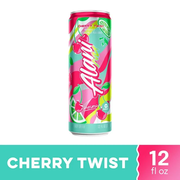 Alani Nu Energy Drink Cherry Twist, 12 Fluid Ounce (Pack of 12)