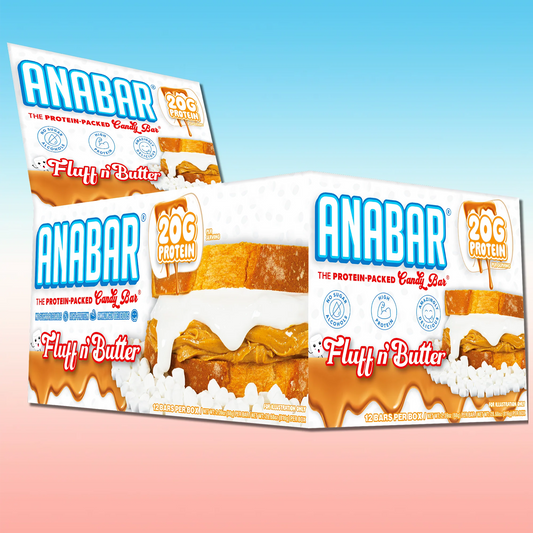 Anabar Protein Bar, The Protein-Packed Candy Bar, Amazing Tasting Protein Bar, No Sugar Alcohols, High Protein, Amazingly Delicious, 20 Grams of Protein (12 Bars, Marshmallow Peanut Butter)