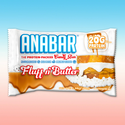 Anabar Protein Bar, The Protein-Packed Candy Bar, Amazing Tasting Protein Bar, No Sugar Alcohols, High Protein, Amazingly Delicious, 20 Grams of Protein (12 Bars, Marshmallow Peanut Butter)
