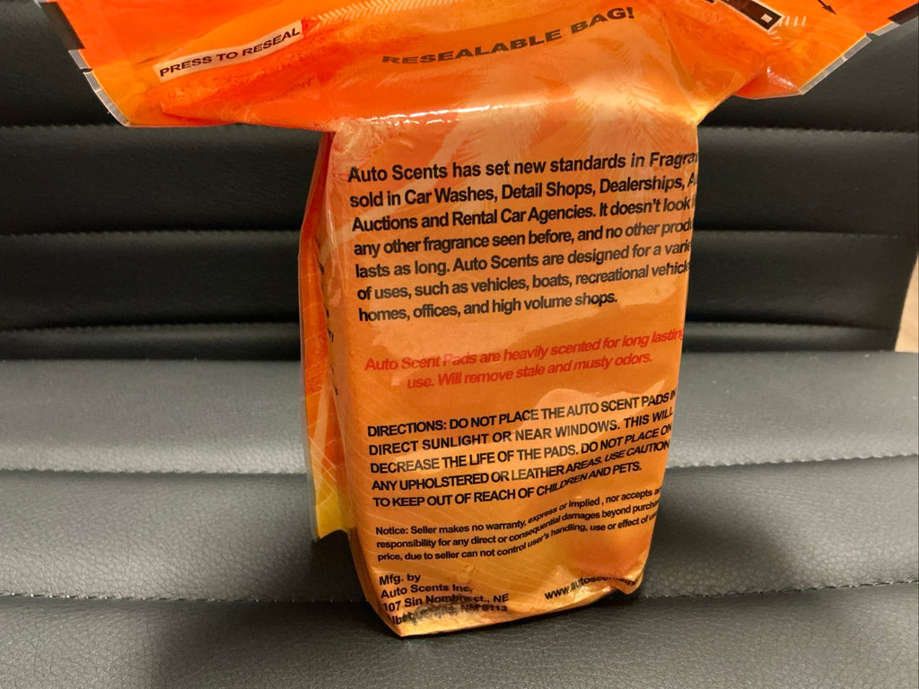 Creamsicle Scent Air Freshener Pads 60 Pack Long Lasting Odor Eliminator