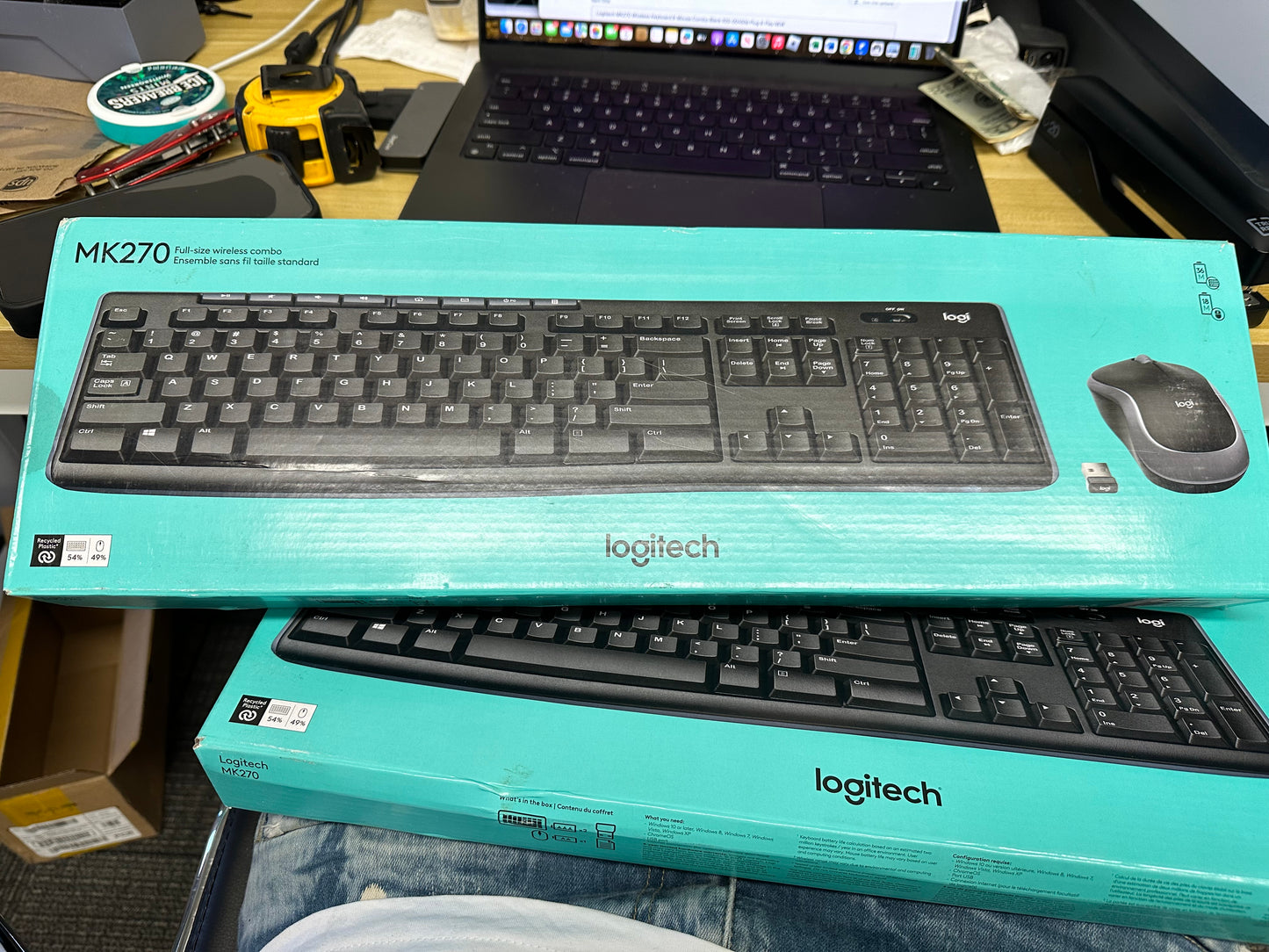 Logitech Wireless Desktop MK320 Cordless Keyboard & Mouse Combo