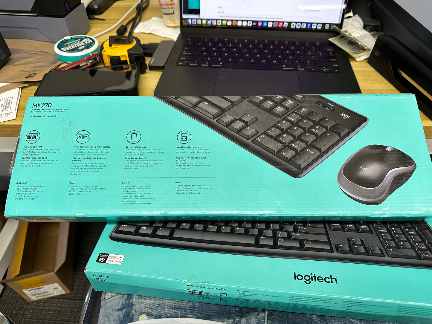 Logitech Wireless Desktop MK320 Cordless Keyboard & Mouse Combo