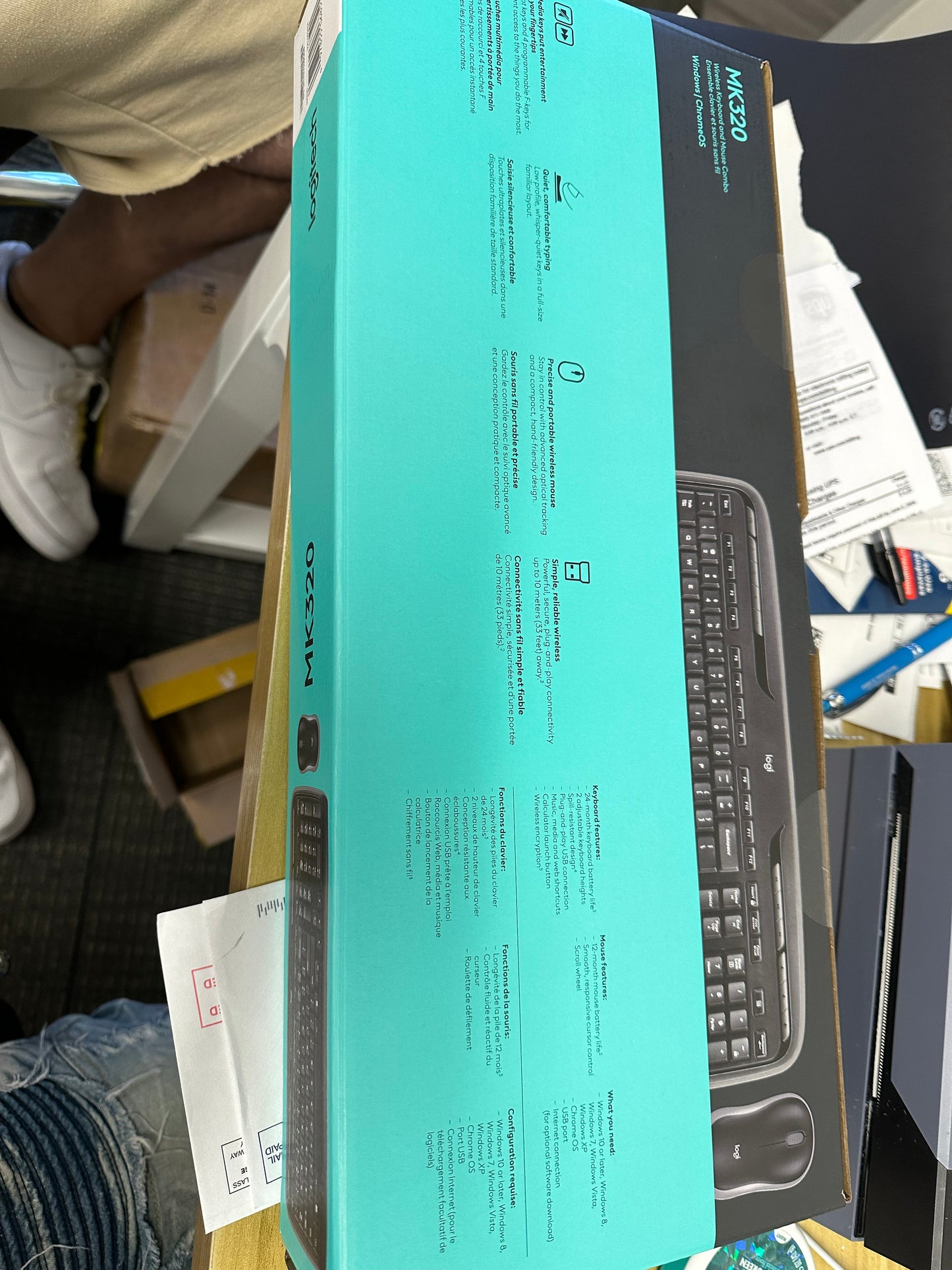 Logitech Wireless Desktop MK320 Cordless Keyboard & Mouse Combo