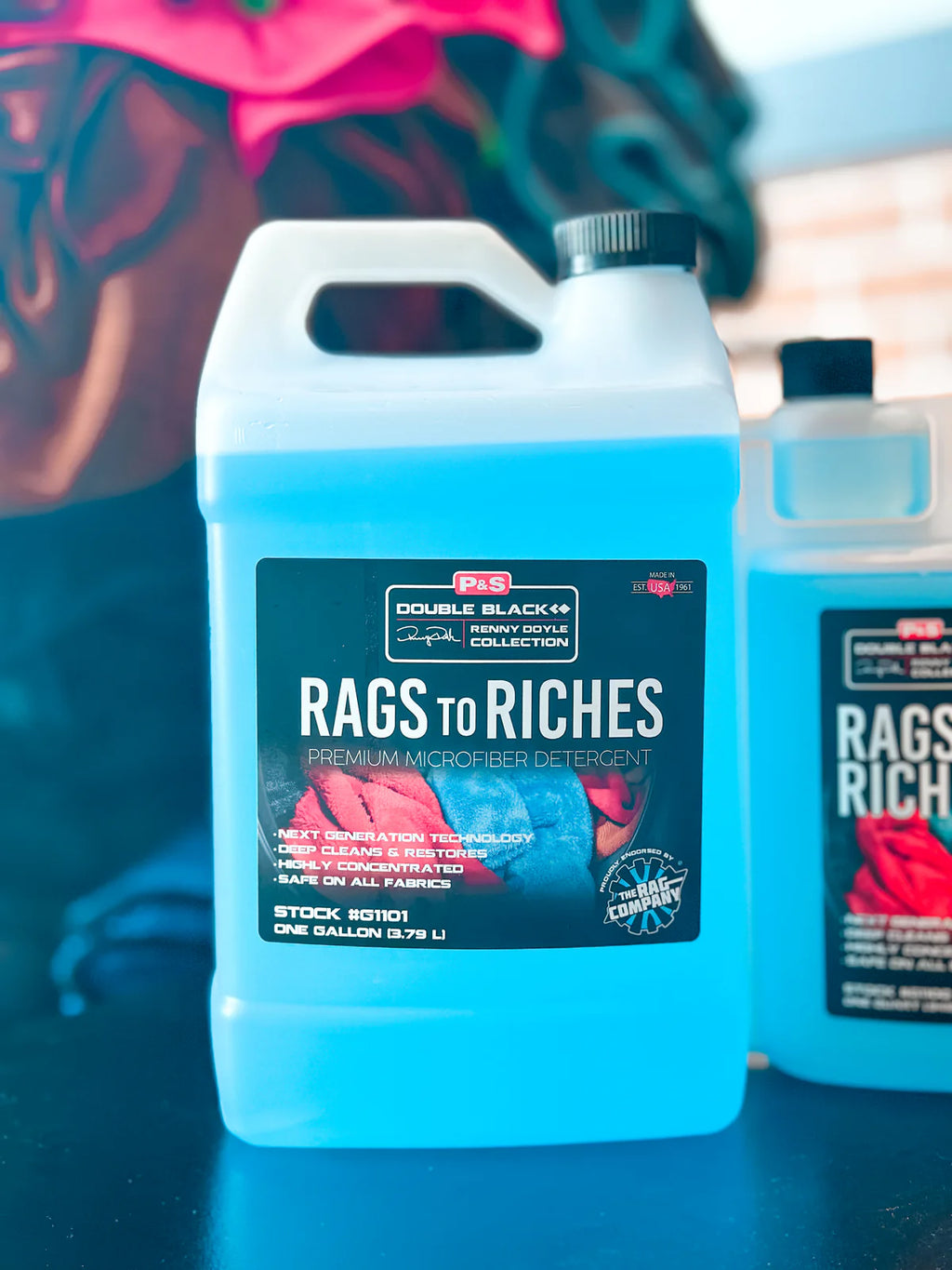 P&S Rags To Riches Microfiber Detergent | 1 Gallon Towel Wash