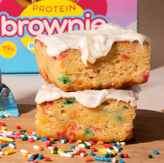 Prime Bite Brownie- Birthday cake blondie