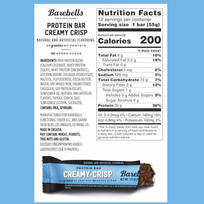 Barebells Protein Bars - Protein Snacks with High Protein - Chocolate Protein Bars - Perfect on The Go Protein Snack & Breakfast Bars