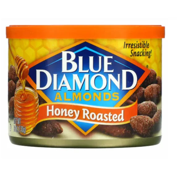Blue Diamond Almonds Honey Roasted 6.0 oz Pack of 2