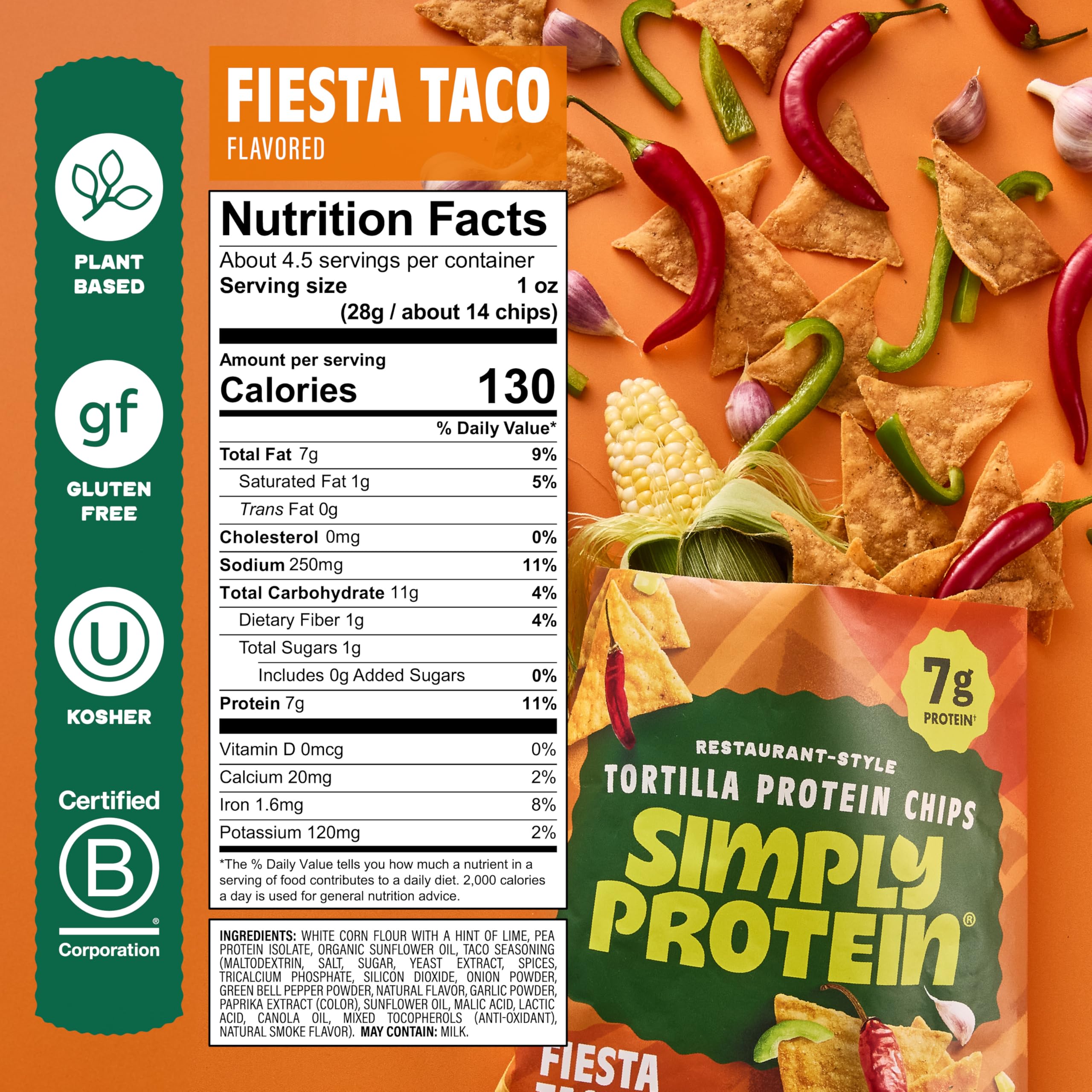 Simply Protein - Tortilla Chips, Restaurant Style Protein Chips