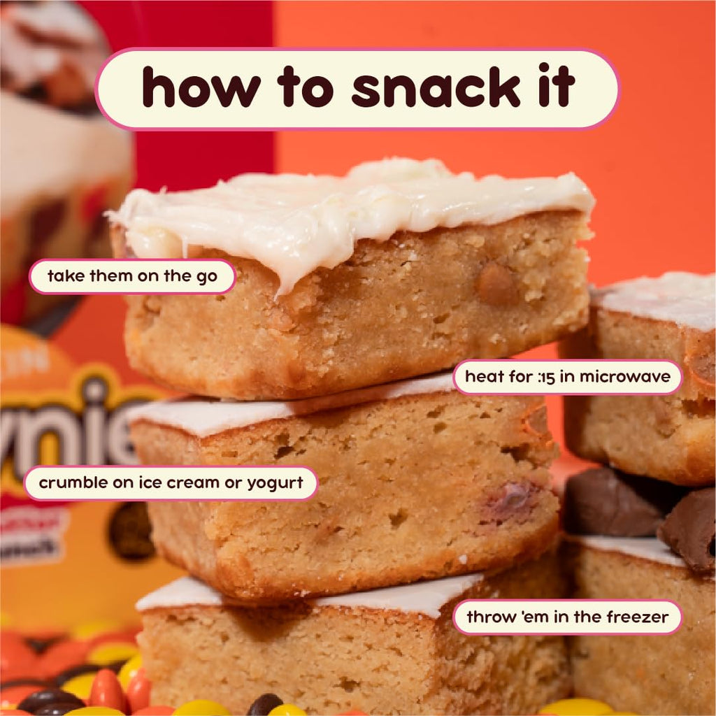 Prime Bites Protein Brownie from Alpha Prime Supplements | High Protein, Collagen Fortified Low Sugar Treat | Delicious Snack | 12 Bars per Box