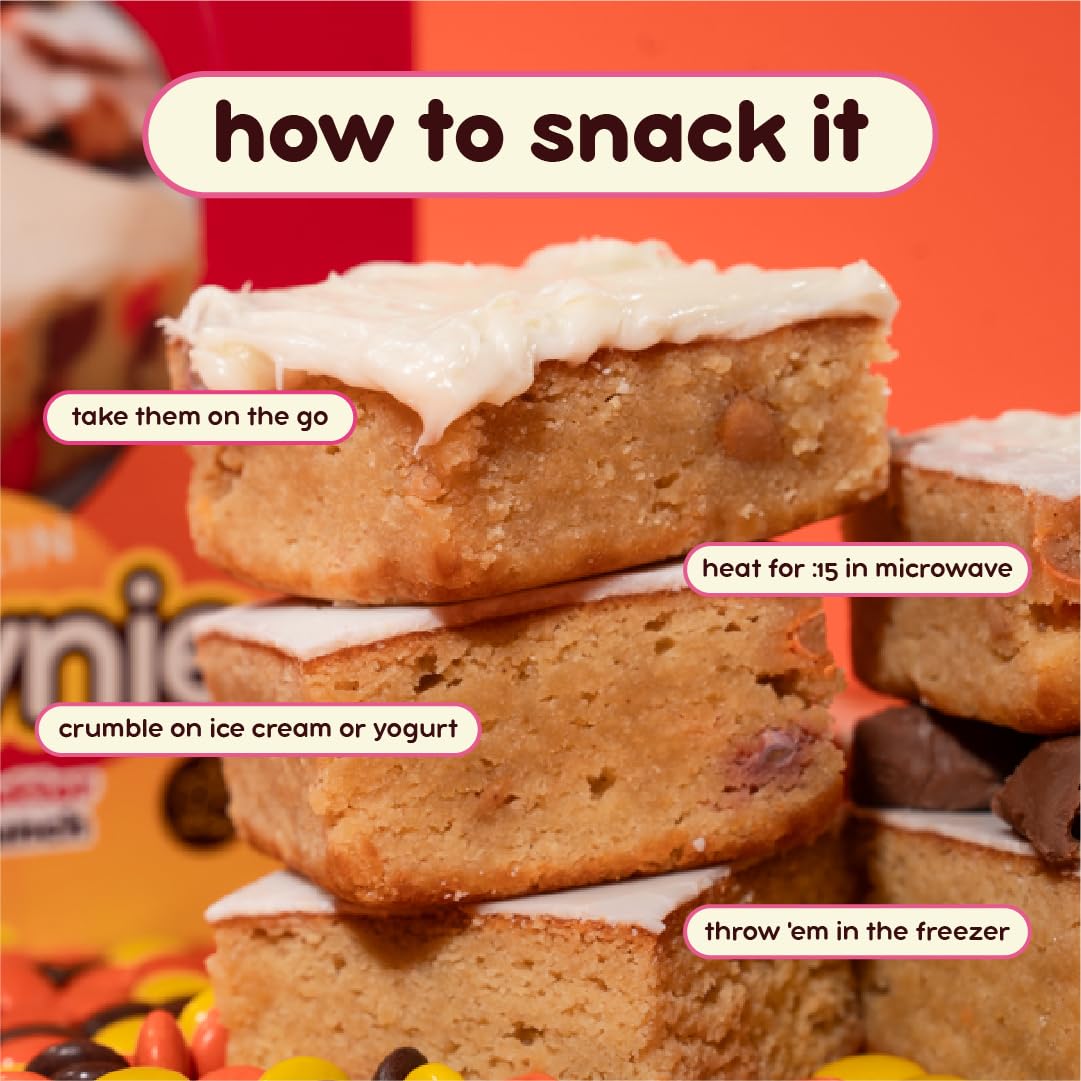 Prime Bites Protein Brownie from Alpha Prime Supplements | High Protein, Collagen Fortified Low Sugar Treat | Delicious Snack | 12 Bars per Box