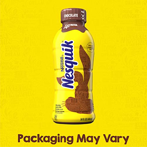 Nestle Nesquik Low Fat 1% Milk, Chocolate, 14 Ounce (Pack of 12)