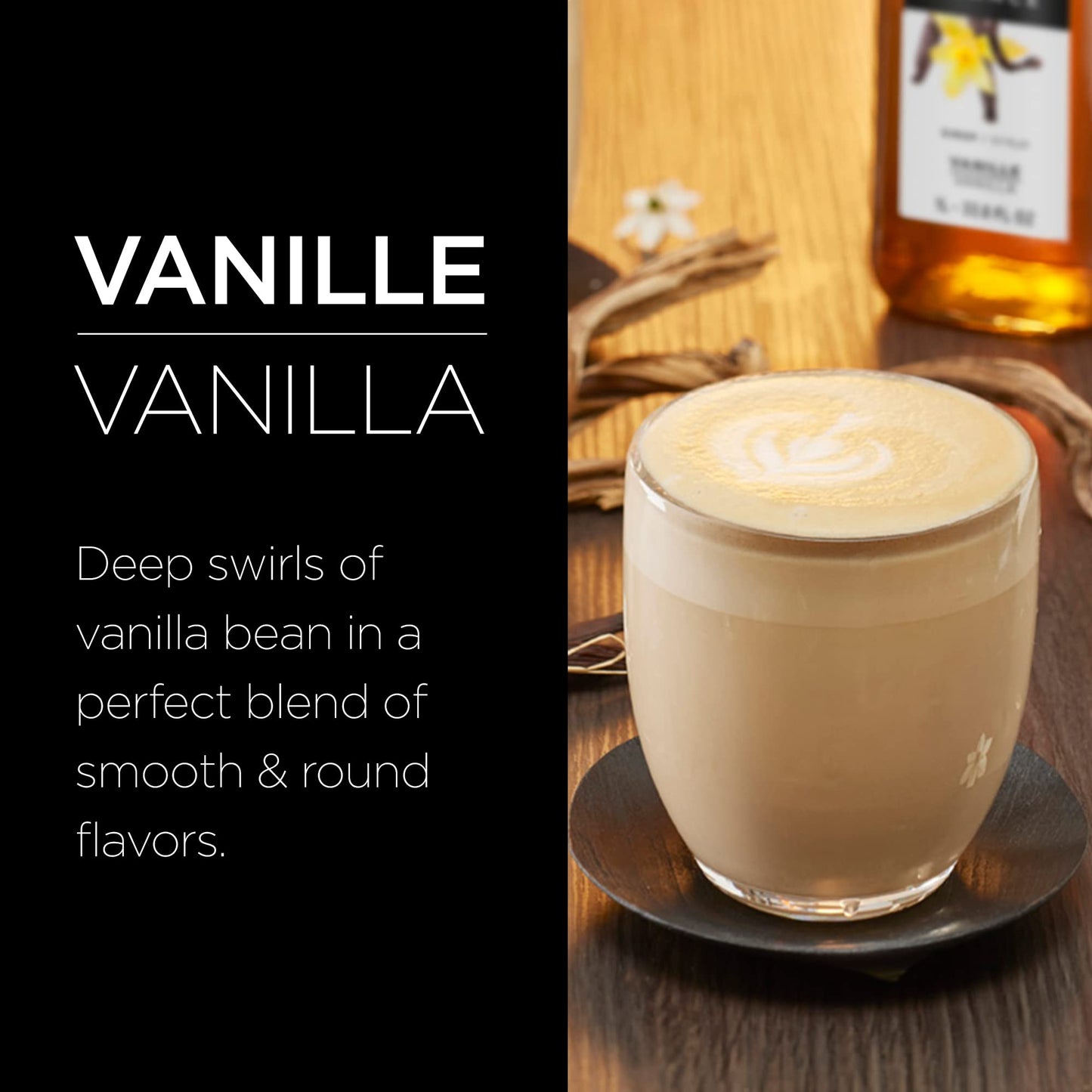 Coffee Syrup, Syrup for Drinks, 1 Liter Bottle