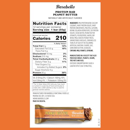 Barebells Protein Bars - Protein Snacks with High Protein - Chocolate Protein Bars - Perfect on The Go Protein Snack & Breakfast Bars